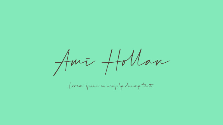 Ami Hollan Font