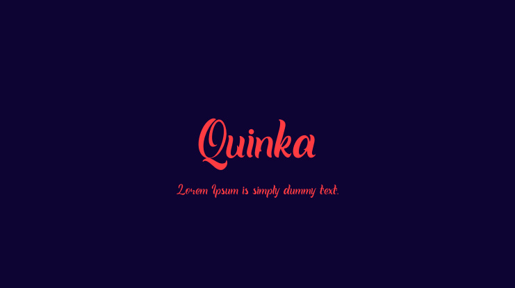 Quinka Font