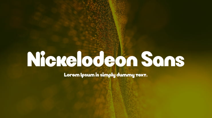 Nickelodeon Sans Font