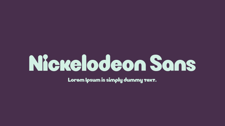 Nickelodeon Sans Font