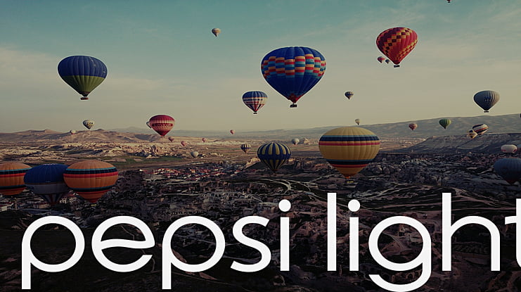 Pepsi Light Font
