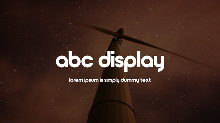 ABC Display Font