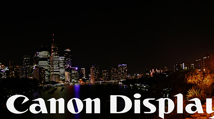 Canon Display Font