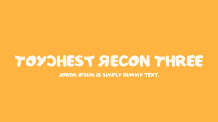 ToyChest Recon Three Font