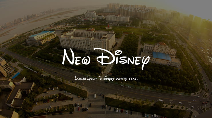New Disney Font