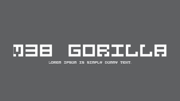 M38 Gorilla Font