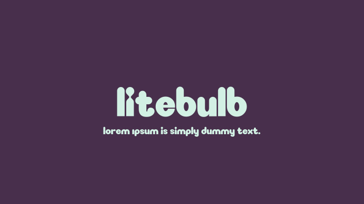 Litebulb Font