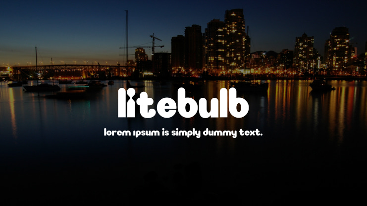 Litebulb Font
