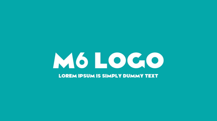 M6 Logo Font