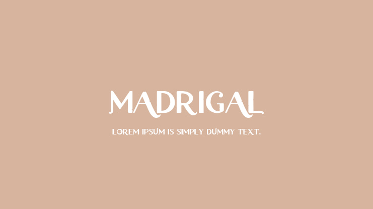 Madrigal Font