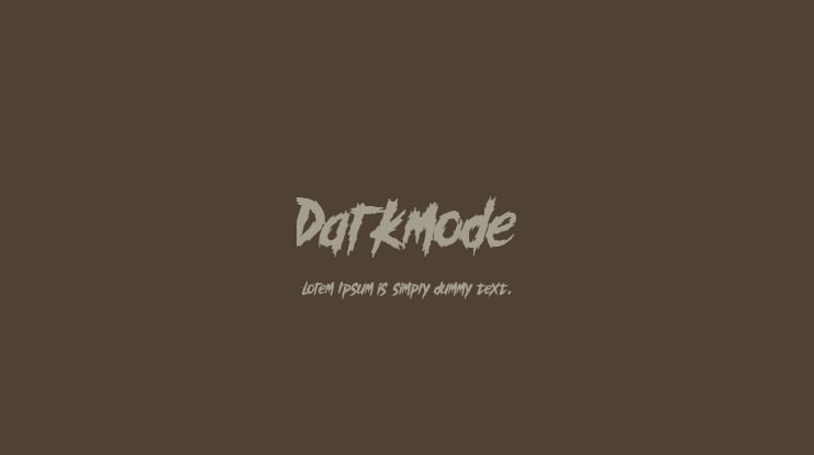 Darkmode Font