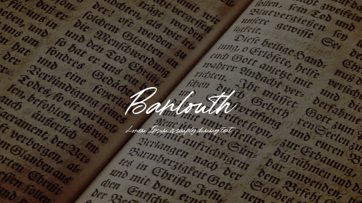 Barlouth Font Family