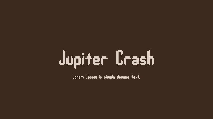 Jupiter Crash Font