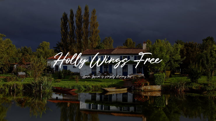 Holly Wings Free Font