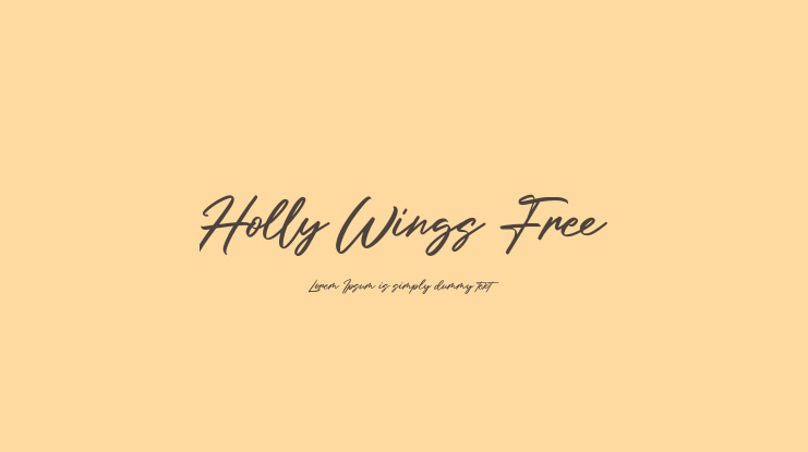 Holly Wings Free Font