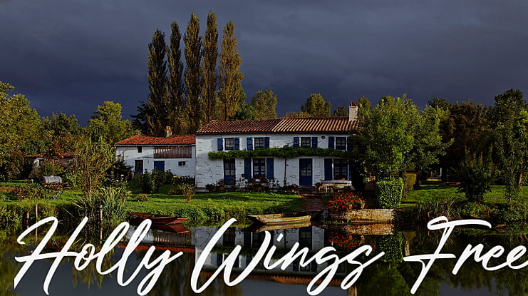 Holly Wings Free Font