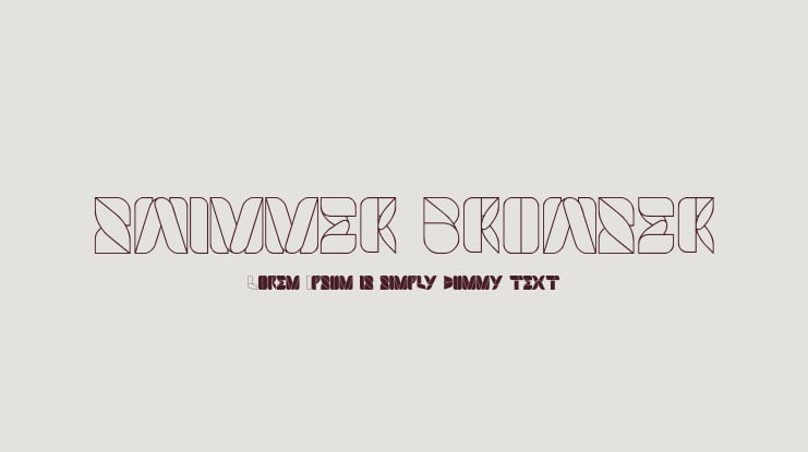 SWIMMER BROWSER Font