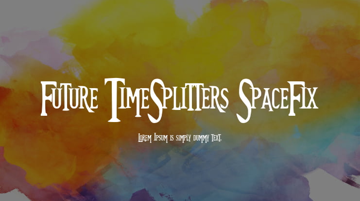 Future TimeSplitters SpaceFix Font