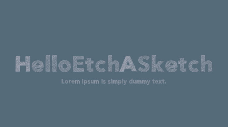 HelloEtchASketch Font