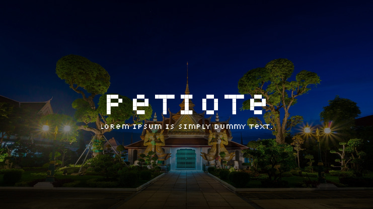 Petiote Font