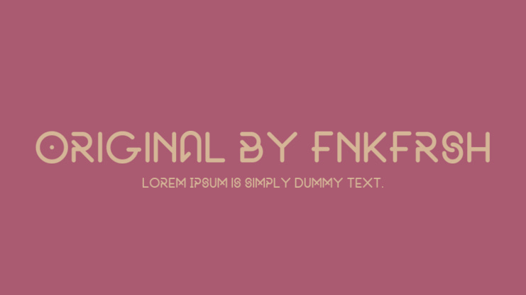 Original by fnkfrsh Font