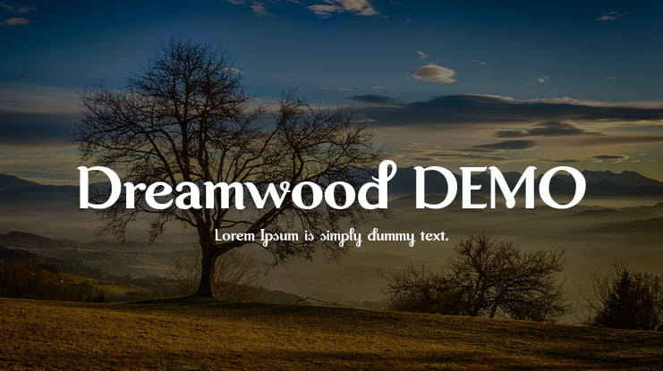 Dreamwood DEMO Font