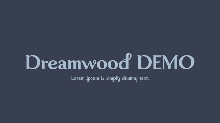 Dreamwood DEMO Font
