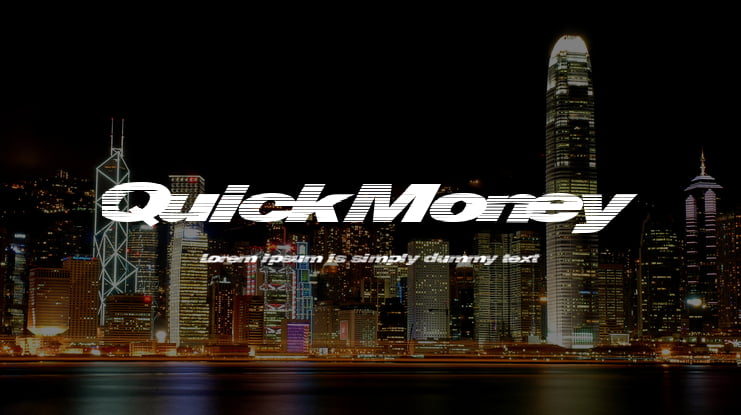 QuickMoney Font