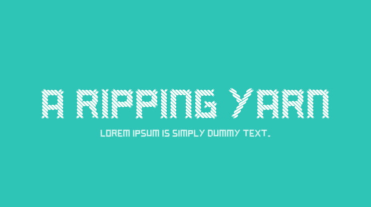 a ripping yarn Font Family