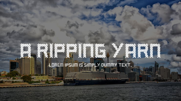 a ripping yarn Font Family