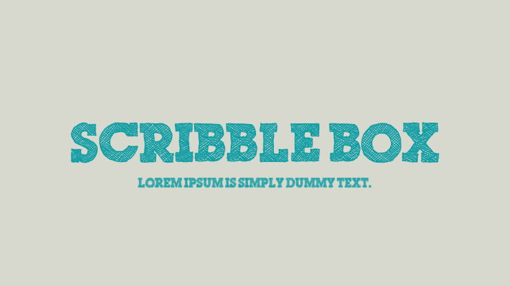 Scribble Box Font