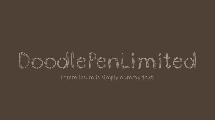 DoodlePenLimited Font