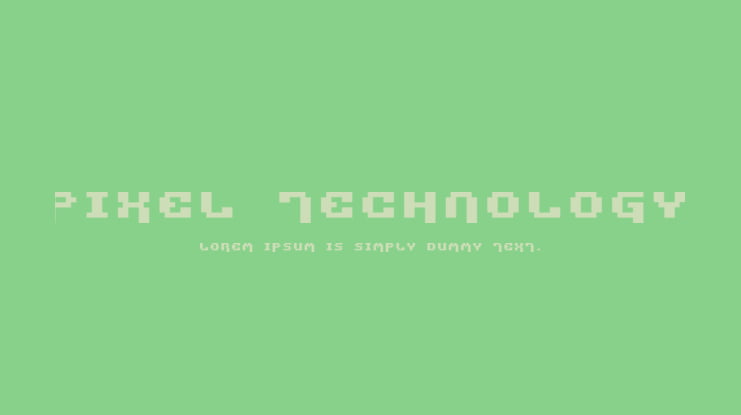 Pixel Technology Font Family