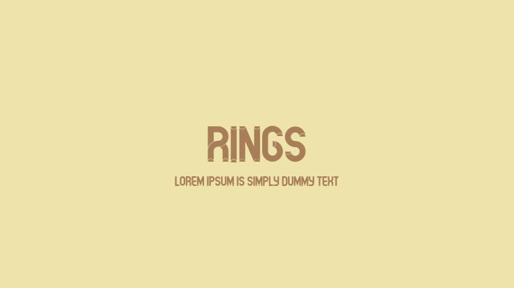 Rings Font