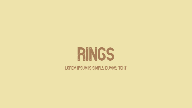 Rings Font