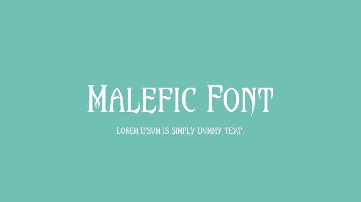 Malefic Font