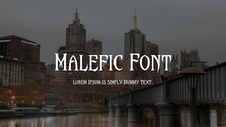 Malefic Font