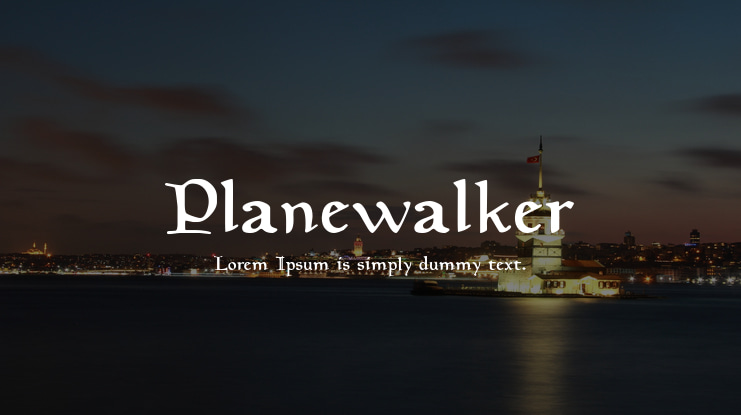 Planewalker Font Family