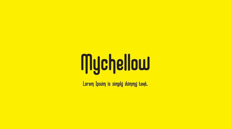Mychellow Font