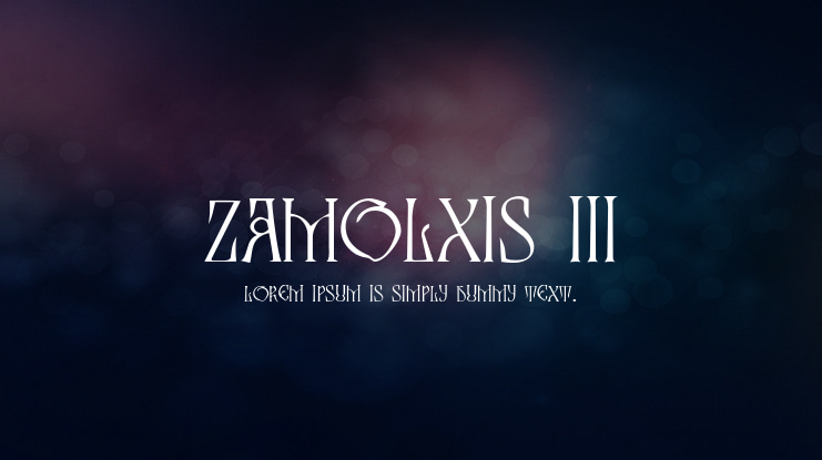 Zamolxis III Font