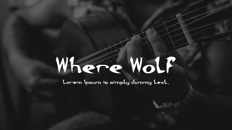 Where Wolf Font Family