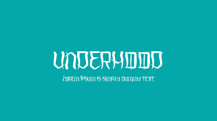 underhood Font