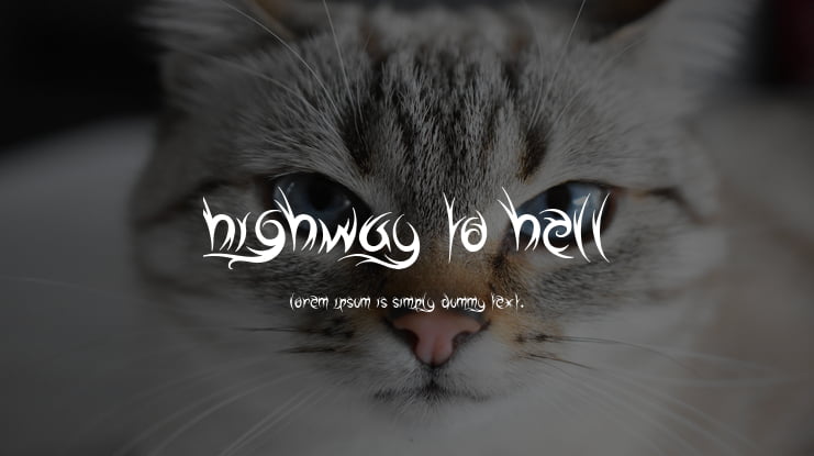 Highway to Hell Font