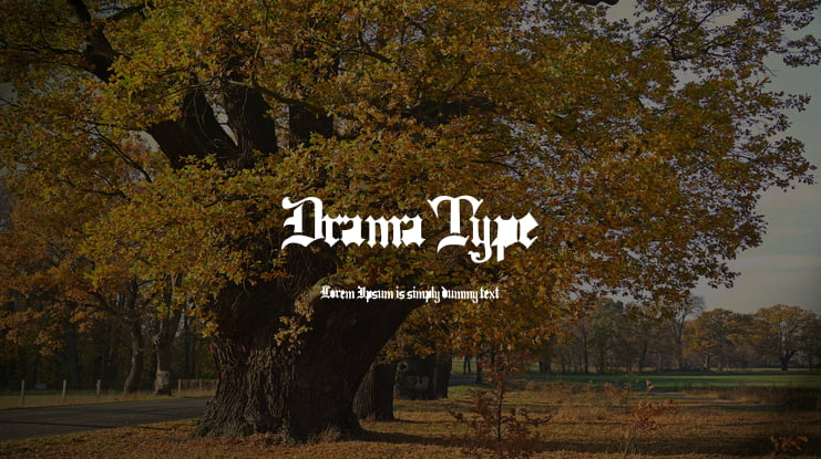 Drama Type Font
