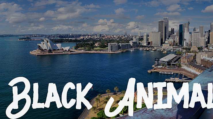 Black Animal Font
