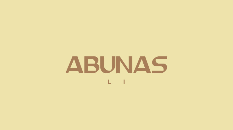 ABUNAS Font