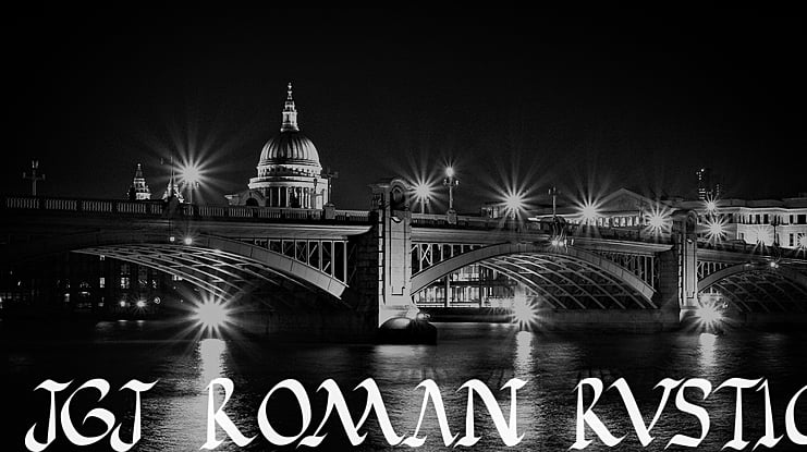 JGJ Roman Rustic Font Family