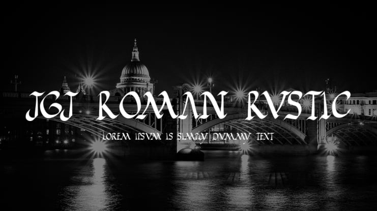 JGJ Roman Rustic Font Family