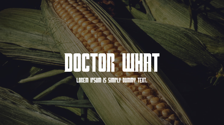 Doctor What Font
