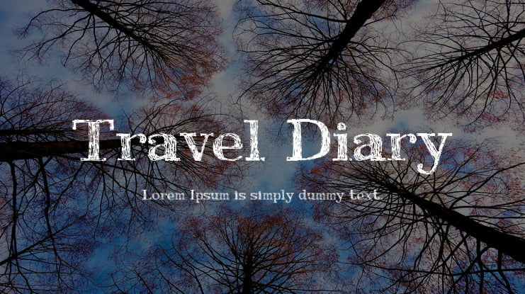 Travel Diary Font